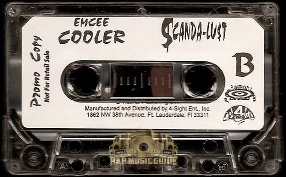 Original Scanda-Lust promotional tape B side with Emcee Cooler title, 4-Sight Entertainment information and cassette window